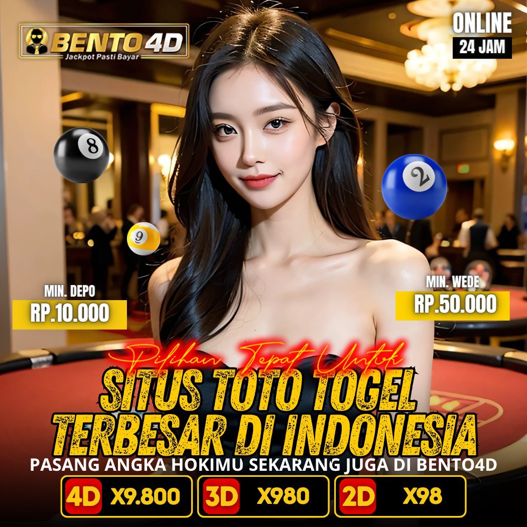 BENTO4D - MAIN SITUS TOTO ONLINE & TOGEL 4D KEPERCAYAAN SEMUA MEMBER HARI INI image 1